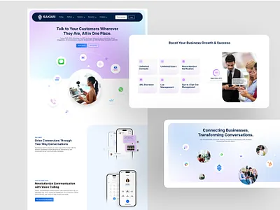 Sakari Rebrand b2b branding design graphic design website