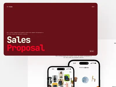 Sales Proposal Template 3d animation branding design graphic design illustration kit logo motion graphics proposal sales ui ui design uidesign uikit uikits uiux