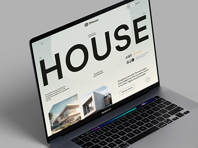 DHouse Website Header Concept agency architect company digital elementor header home house landing marketing page profile property shopify ui webflow website wordpress
