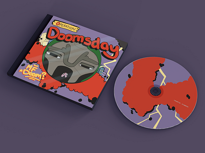 MF Doom - Operation: Doomsday Album Cover album art album cover design graphic design illustration mf doom procreate