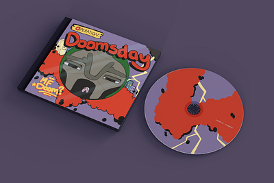 MF Doom - Operation: Doomsday Album Cover album art album cover design graphic design illustration mf doom procreate