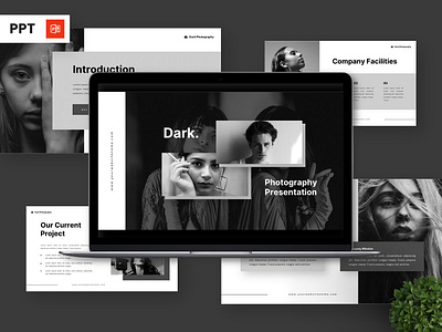Dark - Photography Powerpoint Templates infographic portfolio powerpoint presentation studio