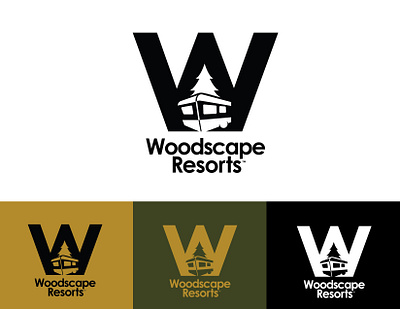 Woodscape Resorts Logo Design branding graphic design logo logo design moodboard visual identity