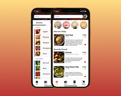 Food Management App app branding design food management mobile app pantry app product design ui ux research