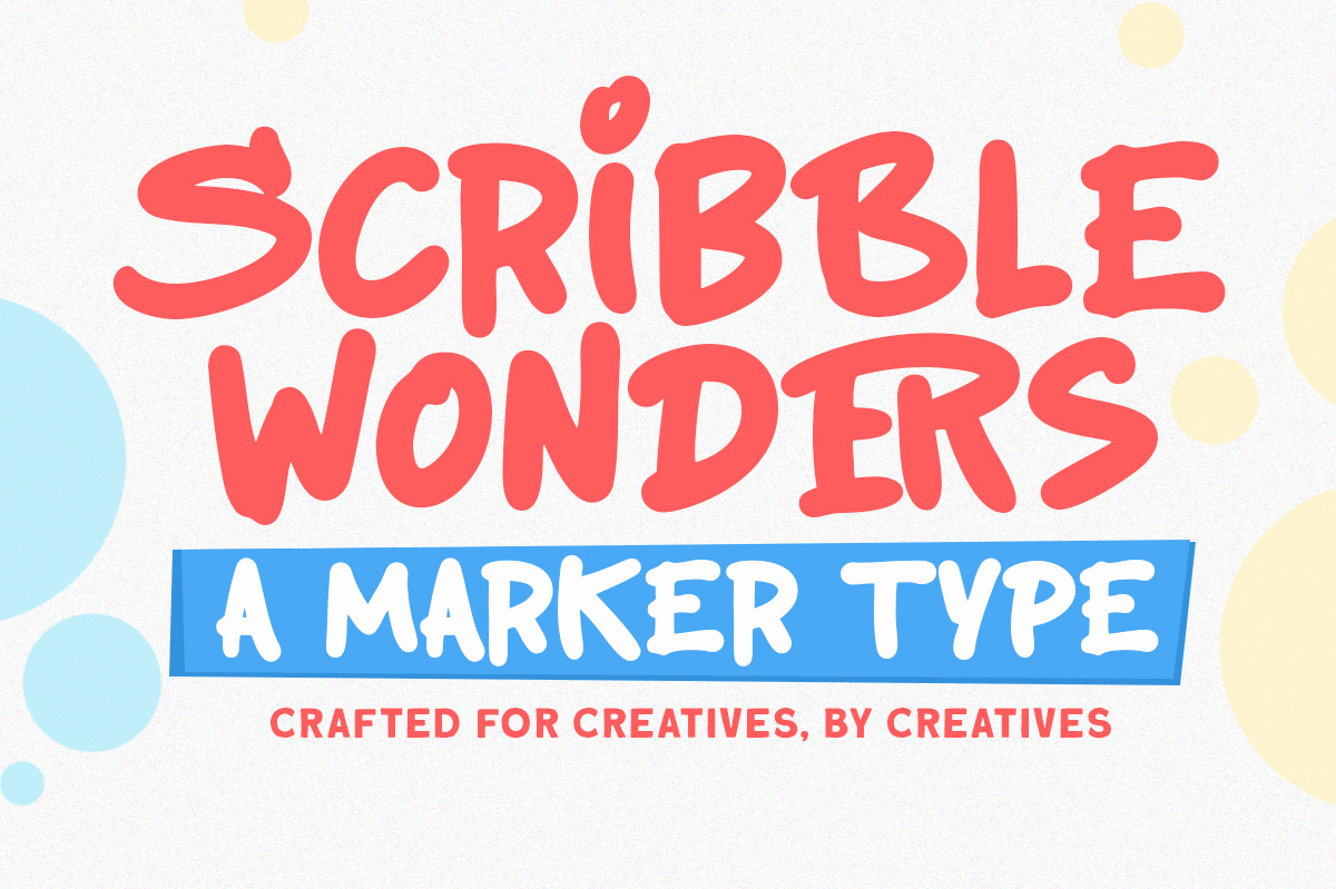 Scribble Wonders Marker Type 90s font