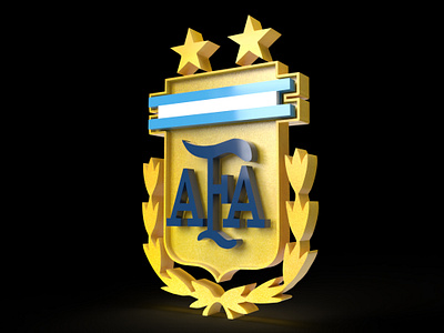 Logo 3D Model AFA Argentina 3d 3d model afa argentina logo logo 3d model afa argentina