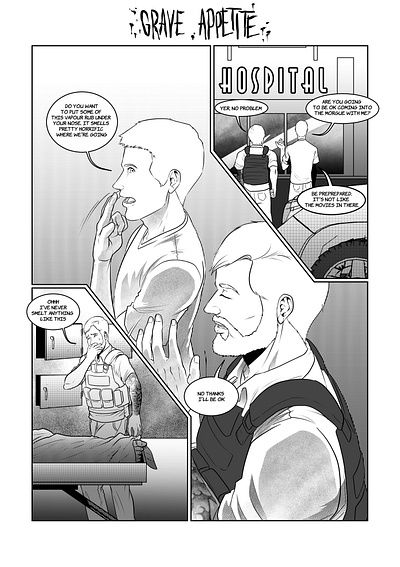Grave Appetite art black and white character design comic comic book design drawing manga