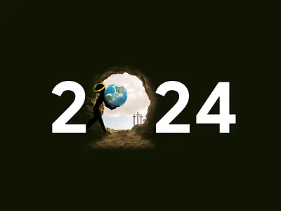 Easter 2024 3d bible christian cross design illustration jesus lettering typography ui