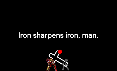 Iron sharpens iron, man. :) Love thy neighbor. 🙏🏻 comics gold rule hero icon ironman love thy neighbor marvel notification push robert downey jr shield stan lee tony stark