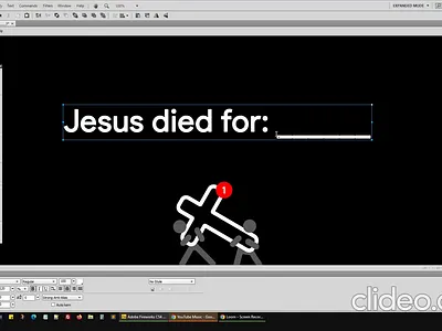 🤔 Message !!! animation bible christian cross jesus lettering marquee scrolling stick figure stick figures text time lapse timelapse typography