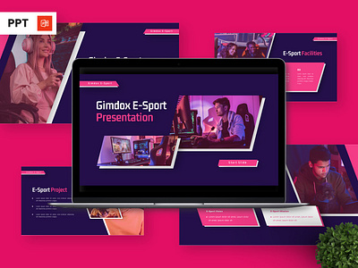 Gimdox - Esport Powerpoint Templates mobile portfolio powerpoint presentation stream template