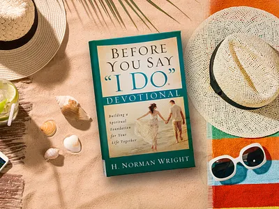 Book Jacket Design for a Relationship Devotional book cover design graphic design