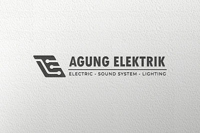 Logo Agung Elektrik branding graphic design logo