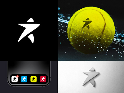 sports logo design abstract app icon branding flat for sale illustration logo design minimal modern logo people mark print sports logo unused logo vector