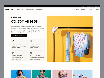 Category page branding category design ecommerce landing online page screen template