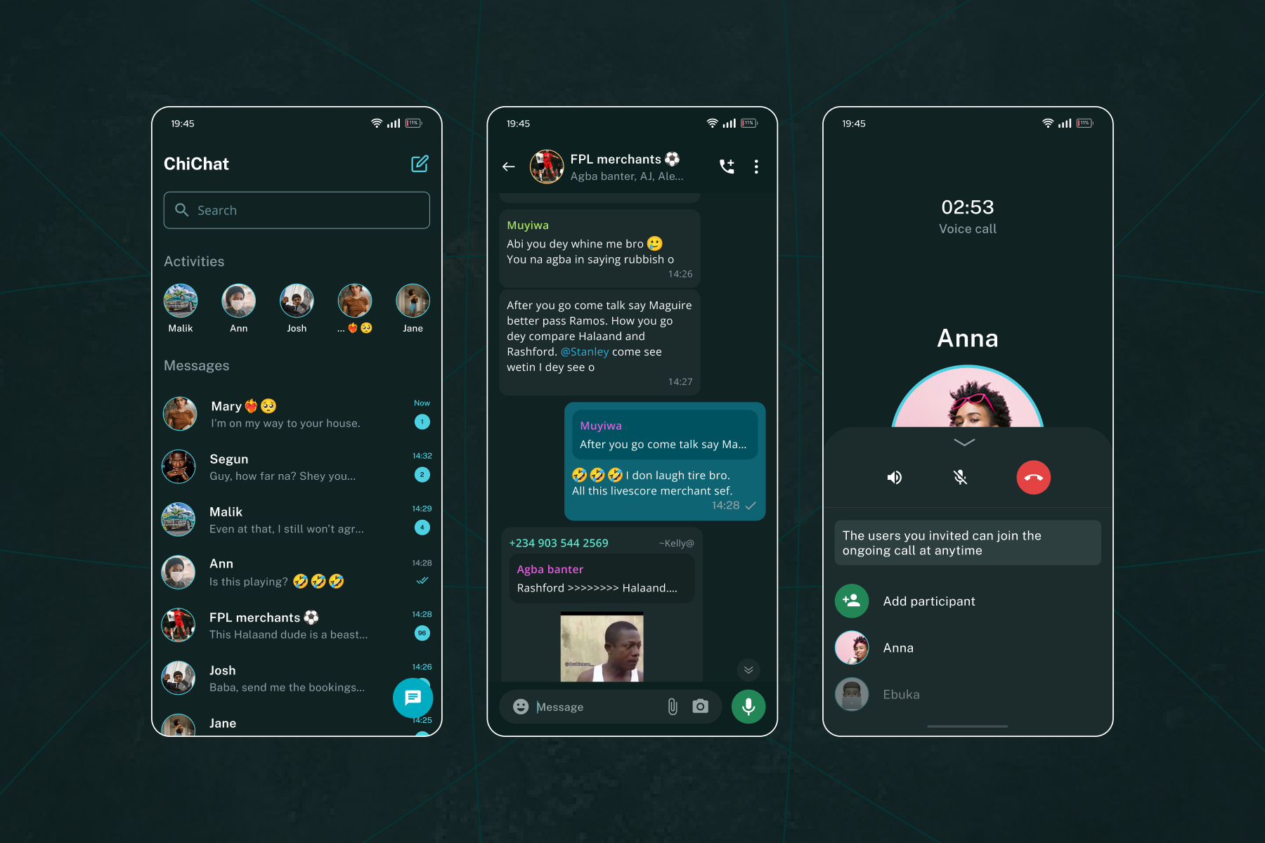 Chat Interface 3d adobe animation behance branding chat darkmode design figma graphic design illustration job logo motion graphics photoshop project ui user experience user interface vector