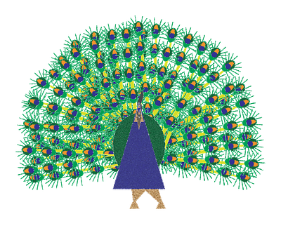 peacock, one bird chriscreates chrismogren design drawing feathers illustration illustrator peacock