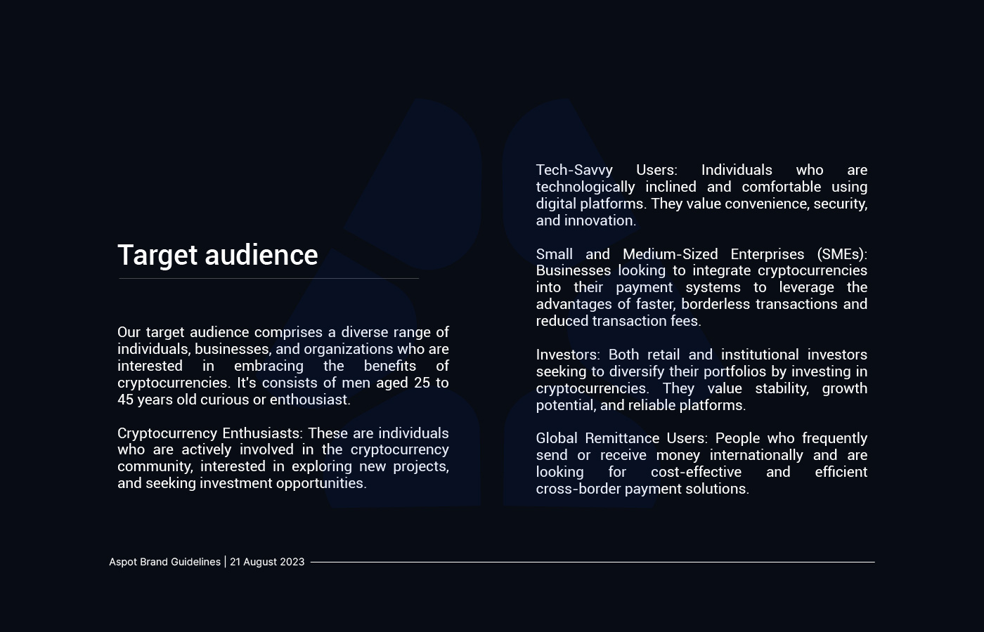 Example of Brand Guidelines