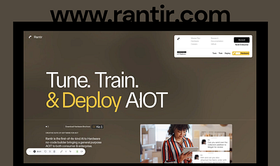 Rantir.com Got a new look. AI and No Code pushed to its limits android branding design graphic design illustration landing page no code webflow website