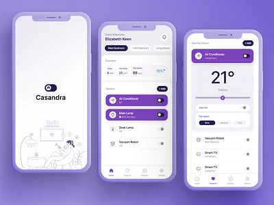 Smart Home Mobile App Interface user experience