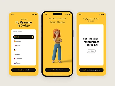 Application to learn new languages app design e learning e learning app ed tech education app interactive language app learn language learn new language learning app learning platform minimal online course translation app translator ui design user centered design ux design