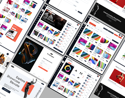 Stretchline - E Catalogue Project app branding design graphic design logo ui ux