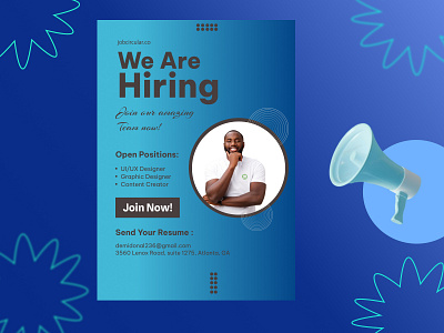 Job Recruitment Poster circular job job poster poster ui