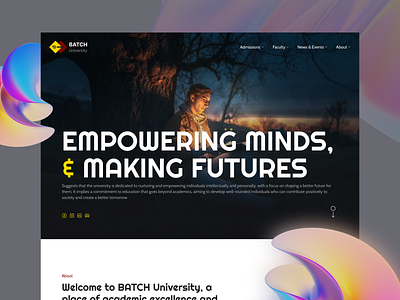 BATCH University - University profile ~Website app branding design graphic design health illustration logo ui ux vector