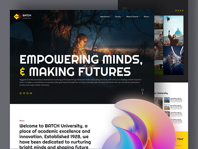 BATCH University - University profile ~Website app branding design graphic design health illustration logo ui ux vector