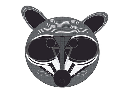 racoon, one chriscreates chrismogren design drawing illustration racoon trash panda