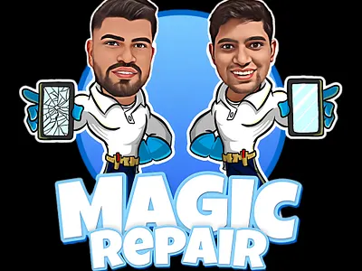 mobile repair mascot logo branding design graphic design logo mascot mascot logo