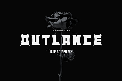 Outlance - Display Typeface classy font display font font font awesome font design gothic font logo logotype typeface typography