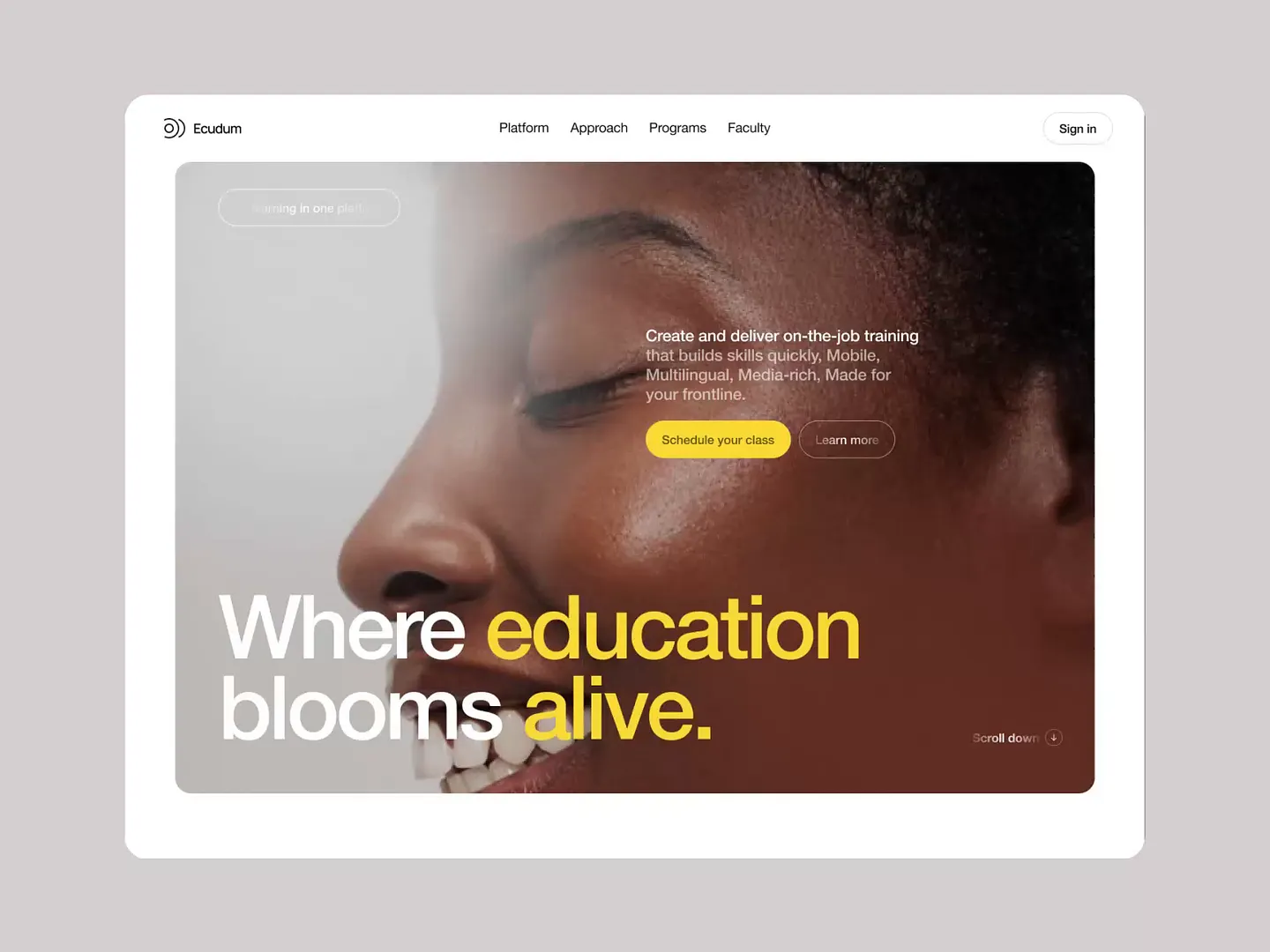 Innovative E-Learning Website Design for Engaging Online Education