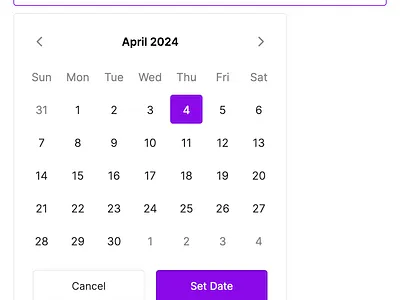 Mod - Datepicker calendar date date picker date time date time picker datepicker dates dropdown form input navigation purple time picker timepicker