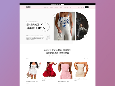 A Luxury Corset Brand accessibility animation brand branding design graphic design illustration landing page design logo motion graphics responsive design ui ux web design