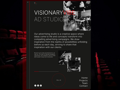 Website Design. AD Studio ad adv agency art cinema design production promo studio ui ux web website