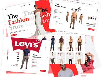 The Fashion Store branding clothing fashion shop store ui wear