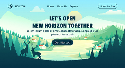 HORIZON WEBSITE DESIGN design figma figma design graphic design idea design landing pages ui design ux design web design