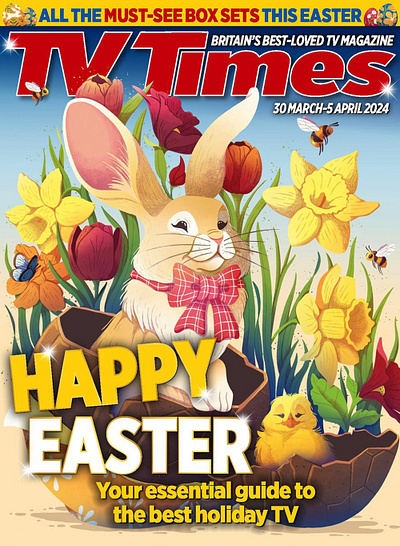 Easter TV X Luiza Laffitte bunny character cute easter editorial magazine cover