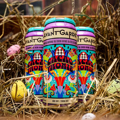 Cacaophonie X Laura Greenan​​​​​​​ beer chocolates design easter label packaging