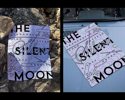 The Silent Moon Poster Design branding design flyer gigposter graphic design illustration poster design type