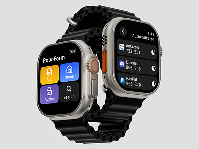 RoboForm password manager for Apple Watch apple apple watch password password manager roboform ui ux watch