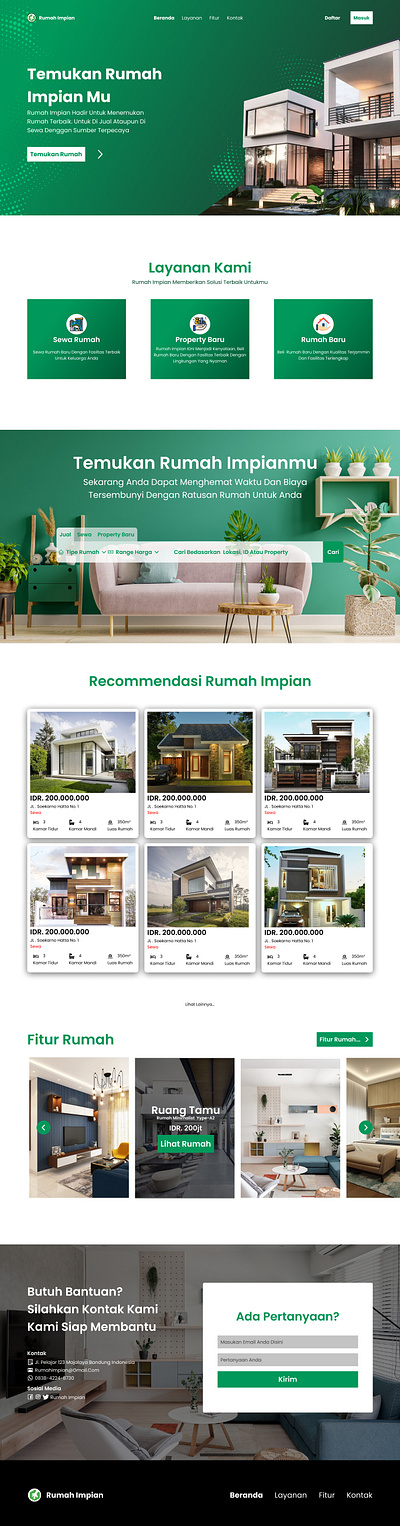 Rumah Impian Website Design design design idea figma figma design graphic design ui design uiux ux design web design