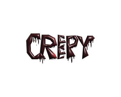 Creepy Font Design font design graphic design type typography