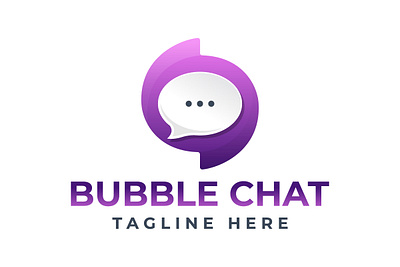 Colorful Bubble Chat Logo Template app branding business chat colorful communication design graphic design information logo logo design messaging messenger