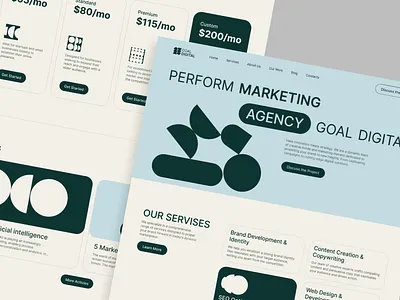 Marketing Agency Landing agency branding design figma illustration landing logo marketing ui uxui website