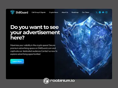 Secure Premium Advertising Space landing web design