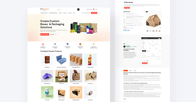 Redesigning Packaging Website Mycustompackaging branding design for packaging get a quote hero section landing page login new design new trend packaging packaging design packagingdesign portfolio template product detail page product page sign up ui trend ui ux