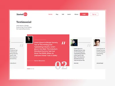 Clients testimonials demo design design feedback istiak ahmed lorem ipsum mockup testimonials ui ux web
