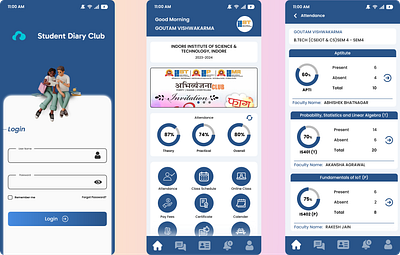Student Attendance App graphic design logo ui